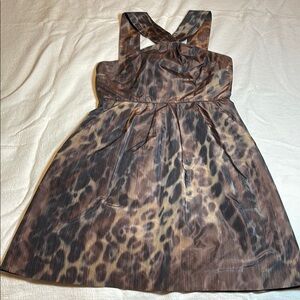 Stylish Leopard Print Kids Dress